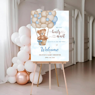 We Can Bearly Wait Baby Shower Welcome Foam Board