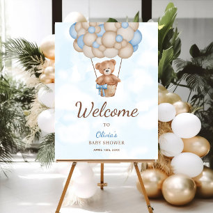 We Can Bearly Wait Baby Shower Welcome Foam Board