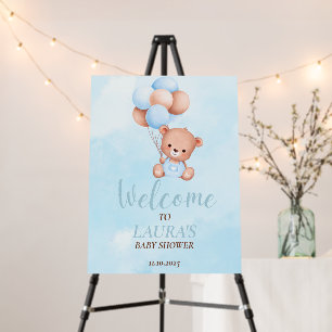 We Can Bearly Wait! Baby Shower Welcome Sign