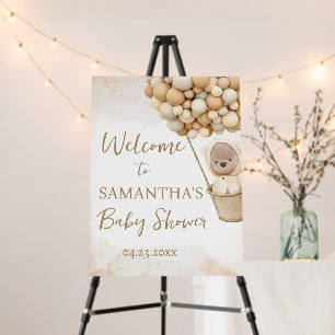 We Can Bearly Wait Baby Shower Welcome Sign
