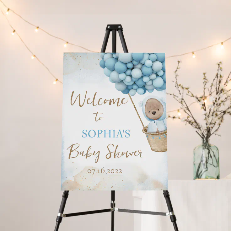 We Can Bearly Wait Baby Shower Sign Zazzle