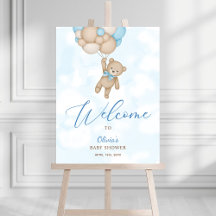 We Can Bearly Wait Baby Shower Welcome Sign