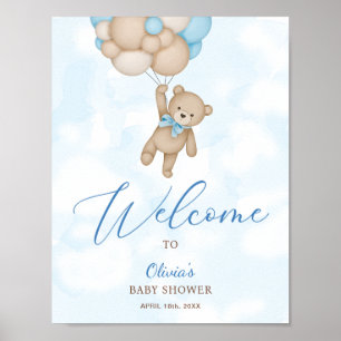 We Can Bearly Wait Baby Shower Welcome Sign