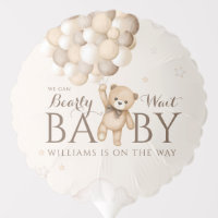 We Can Bearly Wait Balloon Bear Baby Shower 