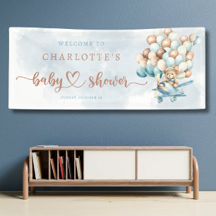 We Can Bearly Wait! Balloons Baby Shower Welcome Banner