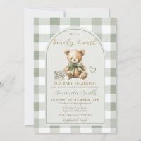 We can Bearly Wait Bear Baby Sage Baby Shower