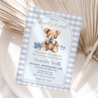 We can Bearly Wait Bear Baby Shoes Baby Shower