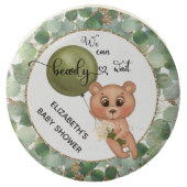We Can Bearly Wait Bear Baby Shower Chocolate Covered Oreo (Front)
