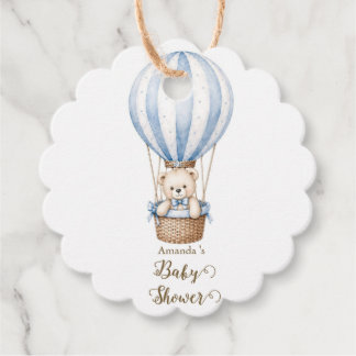 We Can Bearly Wait Bear Baby Shower Favor tag 