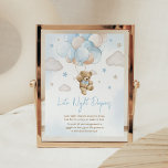 We Can Bearly Wait Bear Balloon Late Night Diapers Poster<br><div class="desc">Make your event special with this Blue Bear Baby Shower with our cute and lovely printable Late Night Diapers Sign featuring adorable Boy Balloon Baby Shower theme. Download,  personalize,  and create lasting memories with this perfect touch for your joyous celebration!

BS623</div>