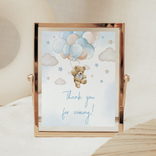 We Can Bearly Wait Bear Thank you for Coming Poster