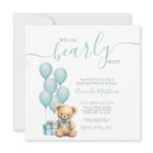 We Can Bearly Wait Blue Baby Shower