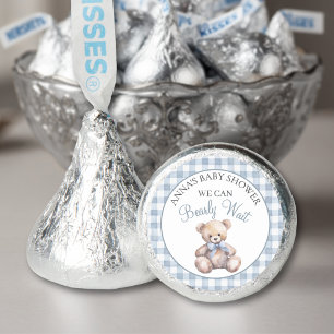 We Can Bearly Wait Blue Bear Baby Shower Hershey®'s Kisses®