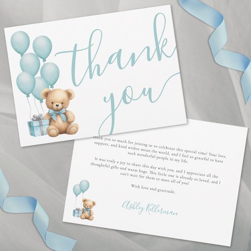 We Can Bearly Wait Blue Boy Baby Shower