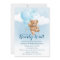 We can Bearly Wait Blue Teddy Bear Baby Shower