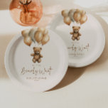 We Can Bearly Wait Boho Teddy Bear Baby Shower Paper Plates<br><div class="desc">This is a We Can Bearly Wait Boho Teddy Bear Baby Shower Paper Plates!</div>