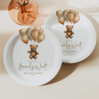We Can Bearly Wait Boho Teddy Bear Baby Shower