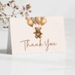 We Can Bearly Wait Boho Teddy Bear Baby Shower Thank You Card<br><div class="desc">This is a We Can Bearly Wait Boho Teddy Bear Baby Shower Thank You Card!</div>