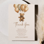 We Can Bearly Wait Boho Teddy Bear Baby Shower Thank You Card<br><div class="desc">This is a We Can Bearly Wait Boho Teddy Bear Baby Shower Thank You Card!</div>