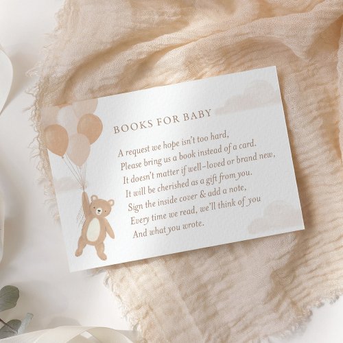 We Can Bearly Wait Books For Baby Request Enclosure Card
