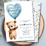 We Can Bearly Wait Boy Baby Shower Invitation