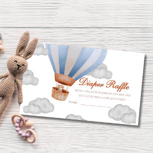 we can bearly wait Boy cub baby shower Enclosure Card