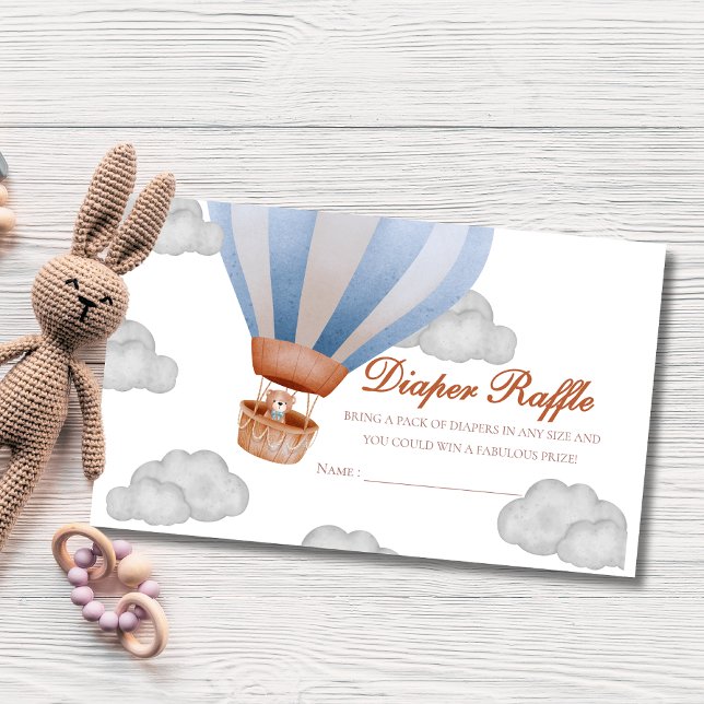 we can bearly wait Boy cub baby shower Enclosure Card (Creator Uploaded)