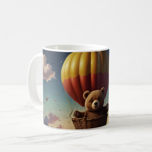 we can bearly wait! brown baby bear  coffee mug (Front Left)