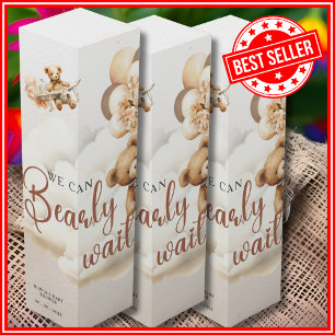 We Can Bearly Wait Cub Brown Baby Shower Wine Box