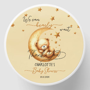 We Can Bearly Wait Cute Baby Bear Baby Shower Mini Candle Favors