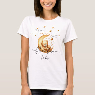 We Can Bearly Wait Cute Baby Bear Grandma-to-be T-Shirt