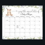 We can bearly wait due date calendar poster<br><div class="desc">We can bearly wait due date calendar Poster.
Matching items available.</div>