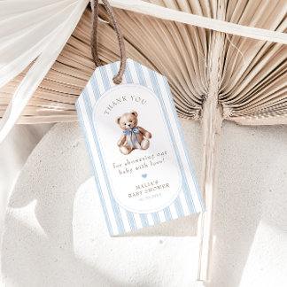 We Can Bearly Wait Elegant Baby Shower Favor Tags