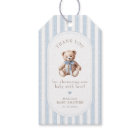 We Can Bearly Wait Elegant Baby Shower Favor Tags