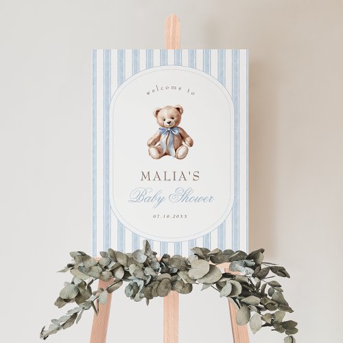 We Can Bearly Wait Elegant Baby Shower Welcome