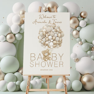 We can Bearly Wait Gender Neutral Baby Shower Foam Board