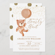 We Can Bearly Wait Gender Neutral Baby Shower
