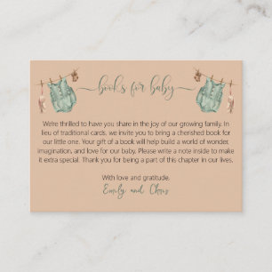 We can bearly wait gender neutral books for baby  enclosure card