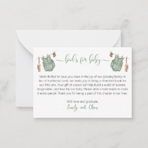 We can bearly wait gender neutral books for baby note card