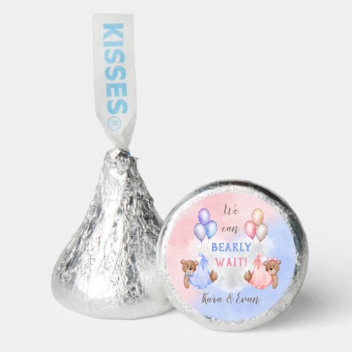 We Can Bearly Wait Gender Reveal Bears Pink Blue Hersheys Kisses