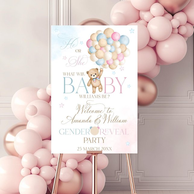 We Can Bearly Wait Gender Reveal Welcome Sign (Creator Uploaded)
