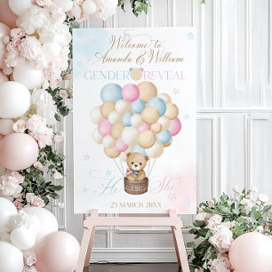 We Can Bearly Wait Gender Reveal Welcome Sign, Ted Foam Board