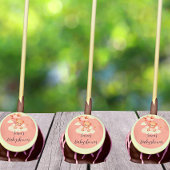 We can bearly wait girl baby shower cake pops