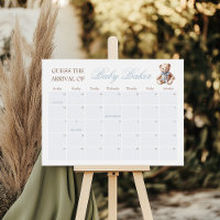 We Can Bearly Wait Guess Baby's Arrival Date Game