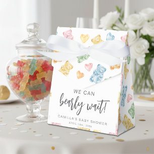 We Can Bearly Wait Gummy Bears Baby Shower Favor Boxes