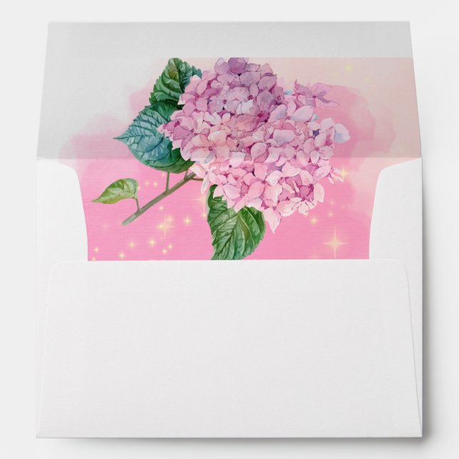 We Can Bearly Wait Hydrangea Balloon 5x7 Envelope (Back (Bottom))