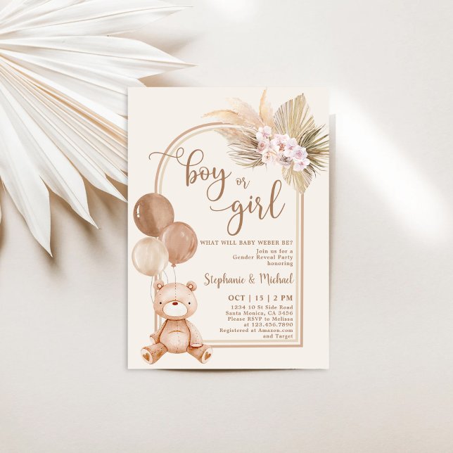 We can bearly wait invitation gender neutral  (Creator Uploaded)