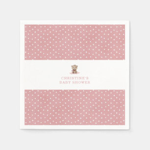 We Can Bearly Wait Minimalist Baby Shower Napkins