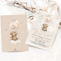 We Can Bearly Wait Moon Bear Balloons Baby Shower