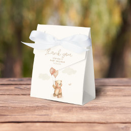 We Can Bearly Wait Neutral Baby Shower Favor Boxes
